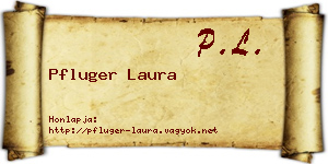 Pfluger Laura névjegykártya